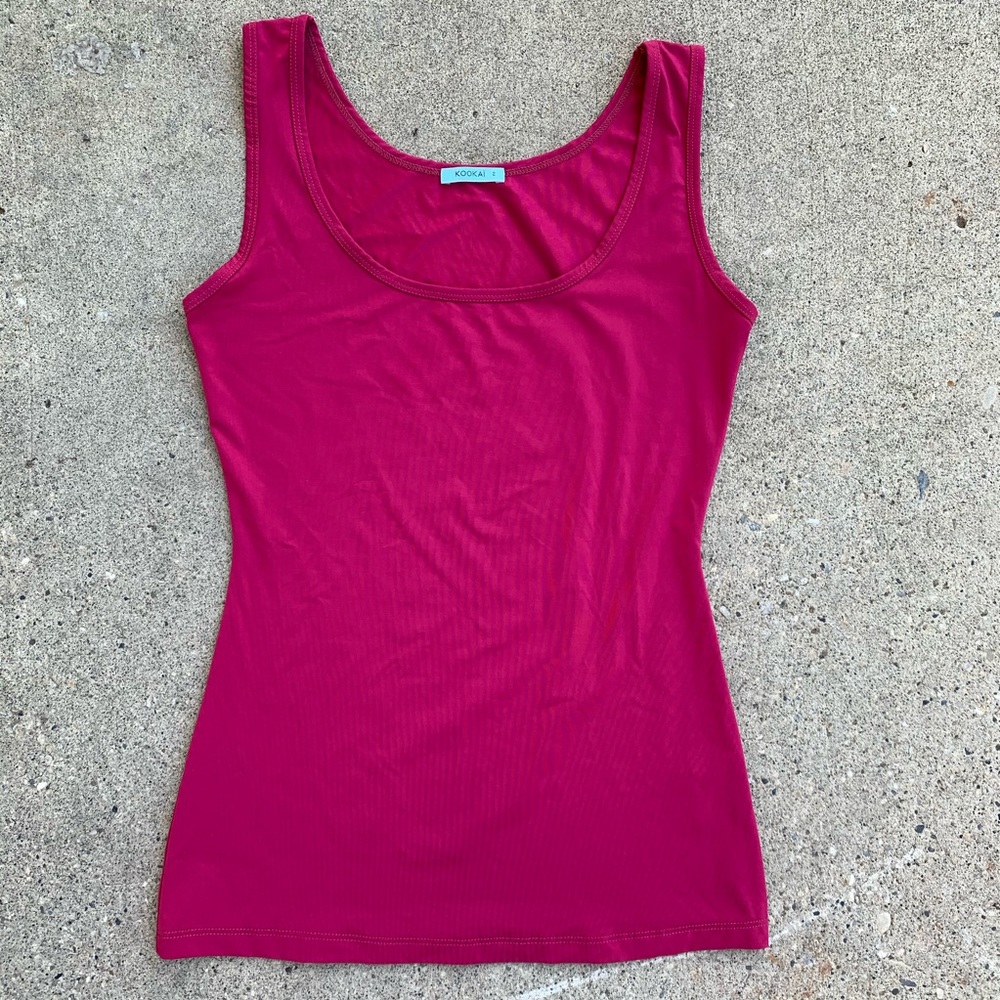 KOOKAI Camisole Tank Z757SBB Size 2 Raspberry Wine